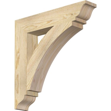 Ekena Millwork Thorton Traditional Rough Sawn Bracket, Douglas Fir, 4"W x 22"D x 22"H BKT04X22X22THR01RDF